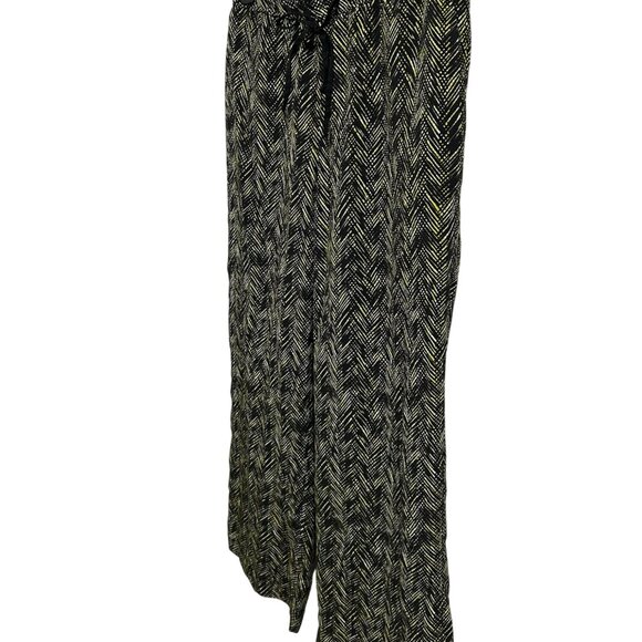 Coldwater Creek Womens Natural Fit Drawstring Pants Size M Multicolor Chevron - Picture 3 of 10